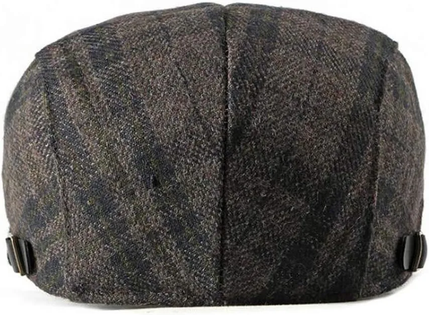 2 Pack Men's Cotton Flat Cap Ivy Gatsby Newsboy Hat
