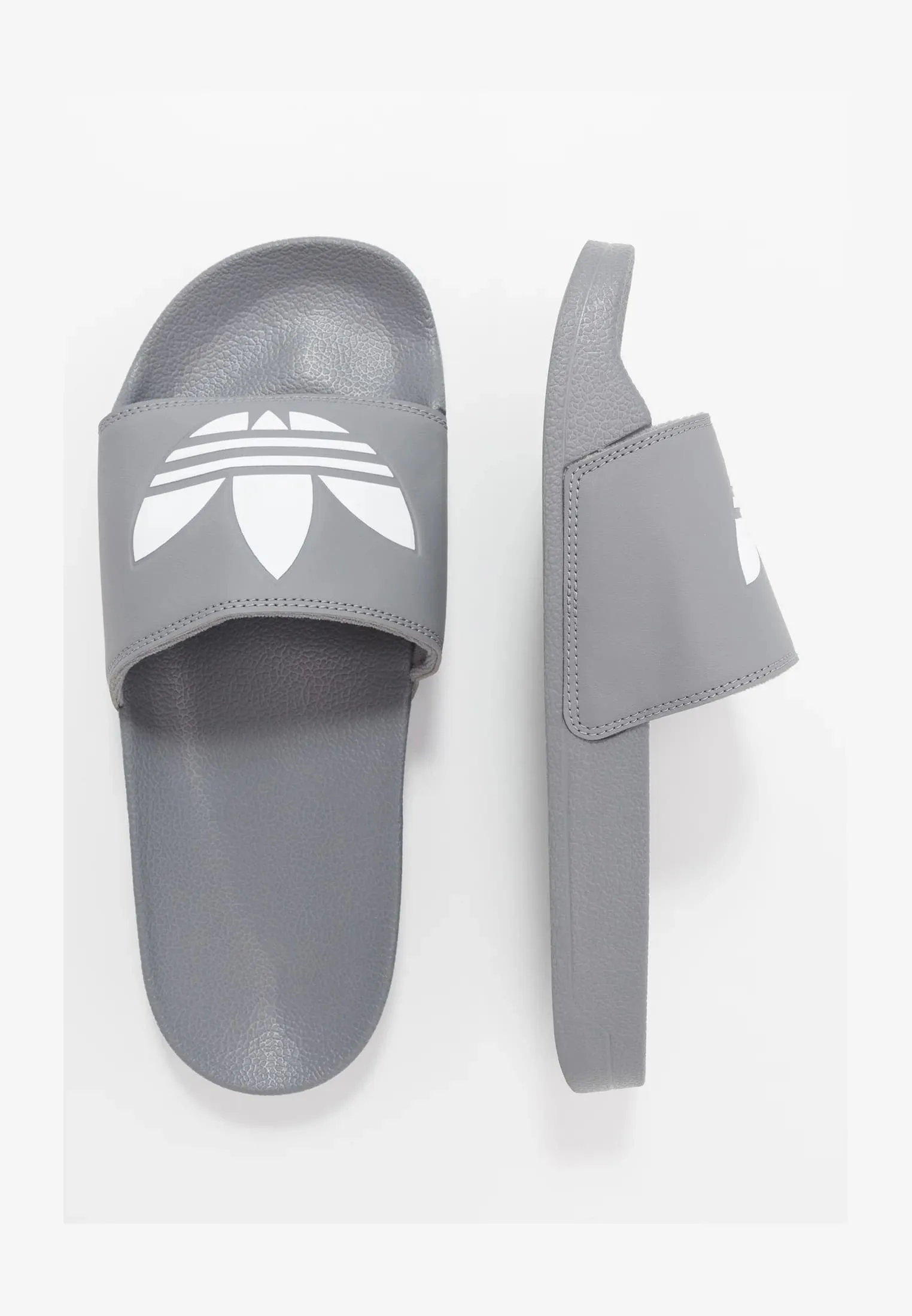 Adidas Originals Adilette Lite Unisex Flat Sandals, Grey/White