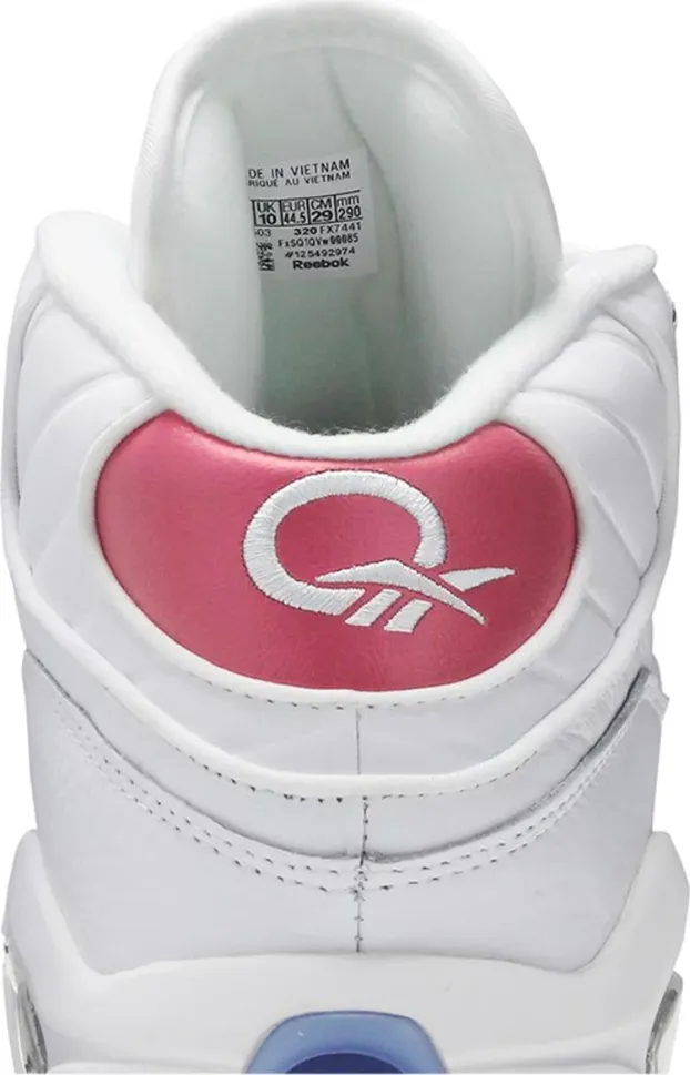 Eric emanuel x question mid 'pink toe' Reebok sneakers, pink