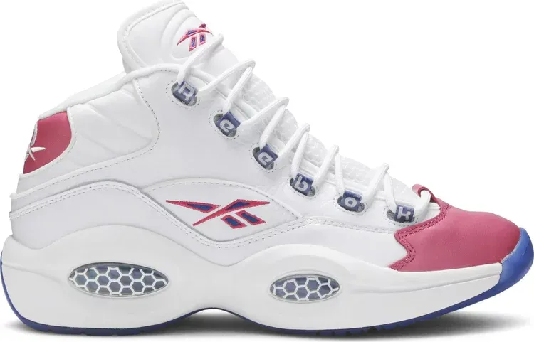Eric emanuel x question mid 'pink toe' Reebok sneakers, pink