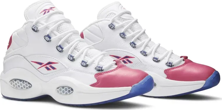 Eric emanuel x question mid 'pink toe' Reebok sneakers, pink