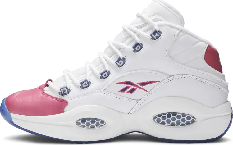 Eric emanuel x question mid 'pink toe' Reebok sneakers, pink