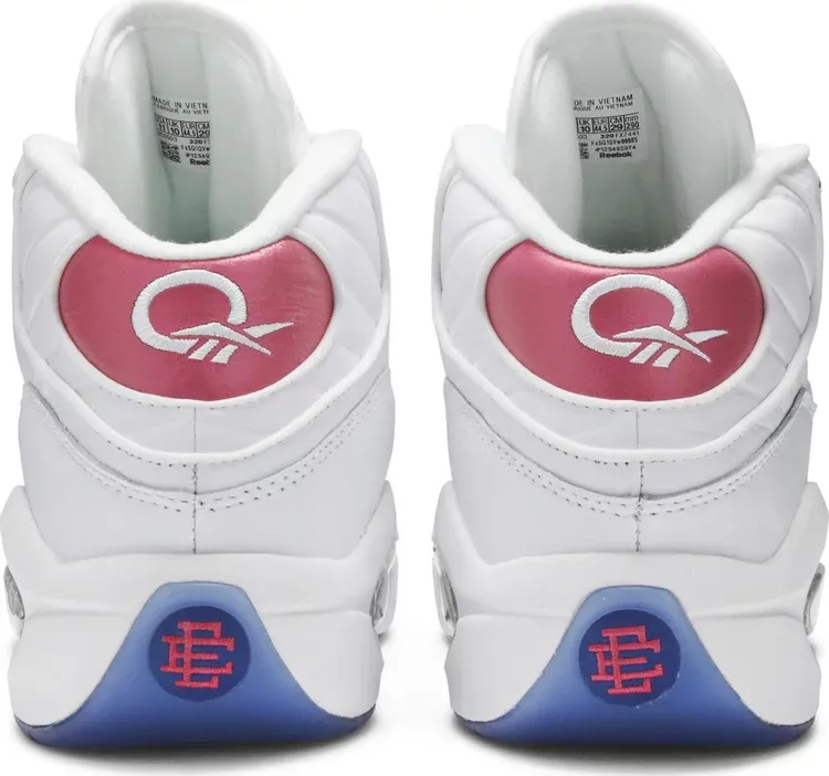 Eric emanuel x question mid 'pink toe' Reebok sneakers, pink