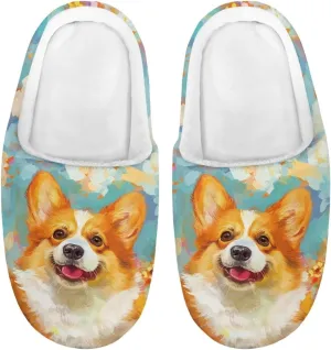 Kids Casual Bedroom Plush Slippers Non Slip Cute Pattern Novelty Home Indoor Slippers