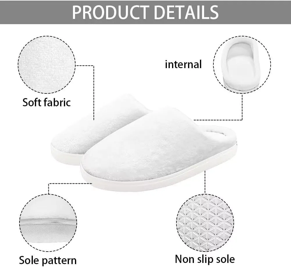 Kids Winter Plush Slippers Non Slip Bedroom Home Slippers for Girls Boys Size 9-15