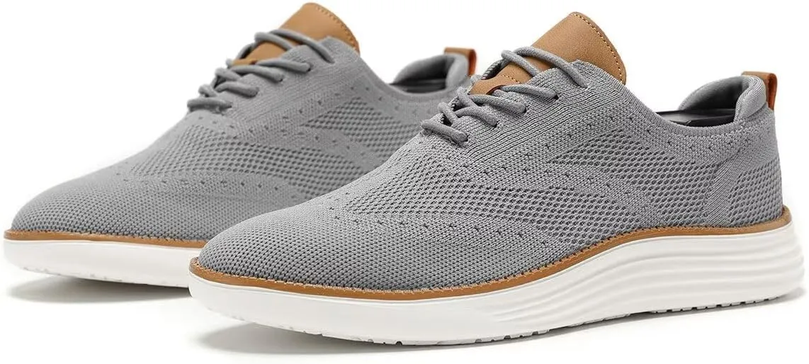 Men's Oxfords Lace-Up Lightweight Casual Walking Shoes Dress Shoes Fashion Sneakers