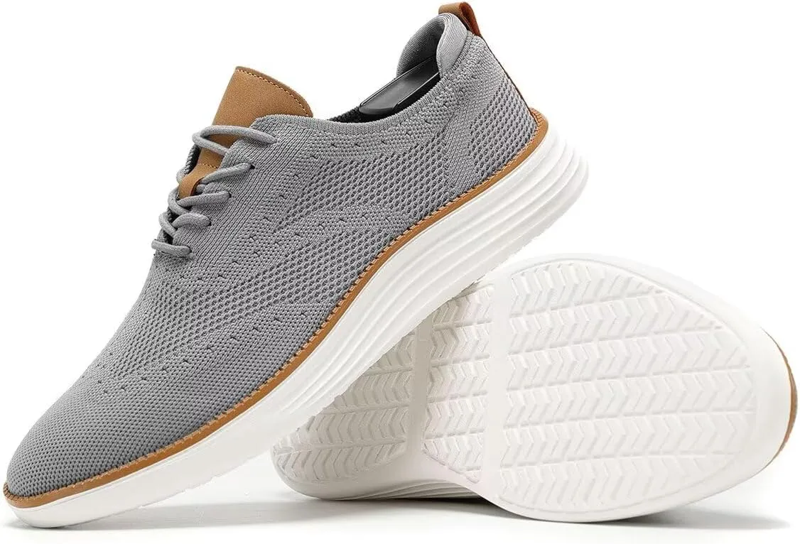 Men's Oxfords Lace-Up Lightweight Casual Walking Shoes Dress Shoes Fashion Sneakers