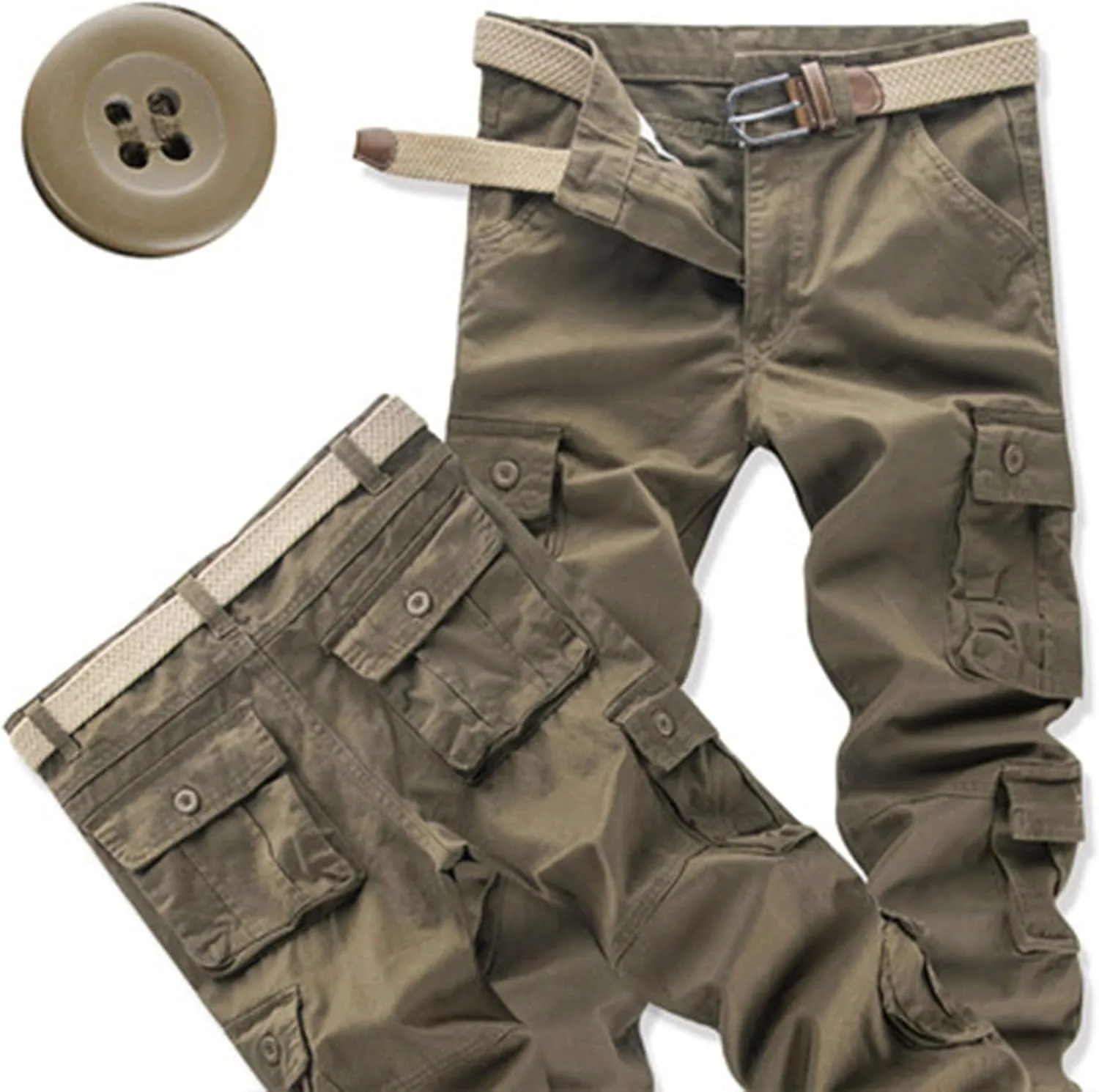 Mens Tactical Pants Work Hiking Big and Tall Workout Waterproof Stretch Joggers