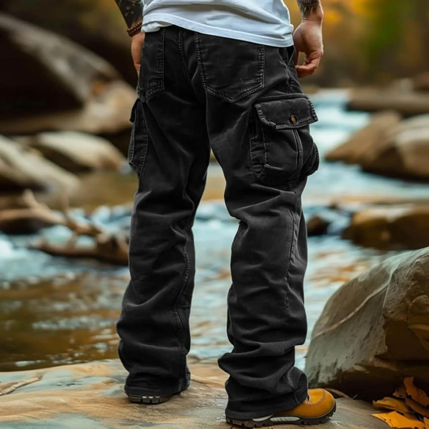 Mens Tactical Pants Work Hiking Big and Tall Workout Waterproof Stretch Joggers