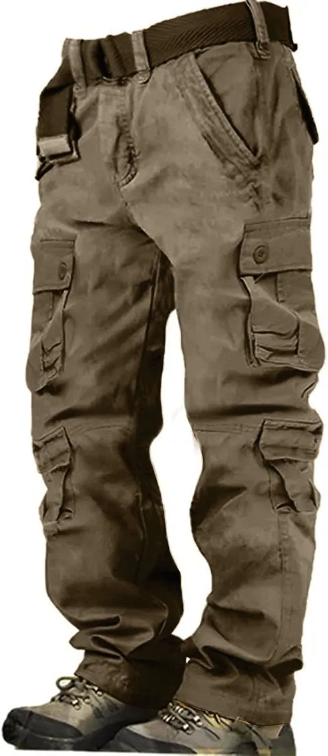 Mens Tactical Pants Work Hiking Big and Tall Workout Waterproof Stretch Joggers