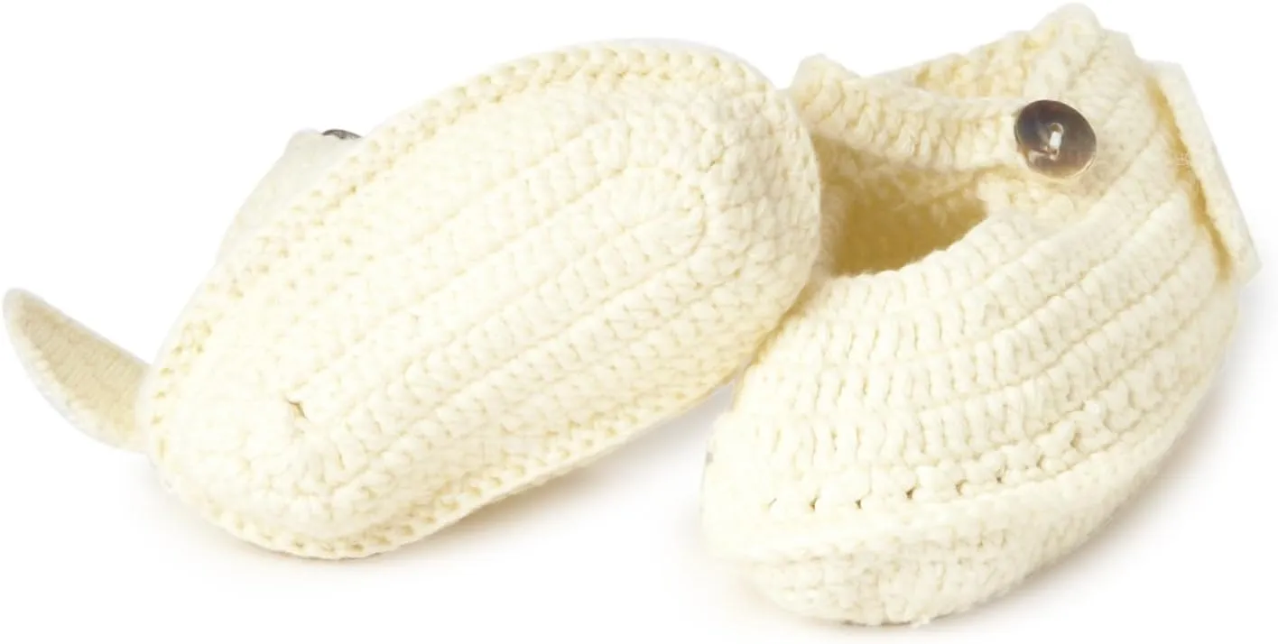 Mud Pie Baby-girls Newborn Knit Wing Baby Booties