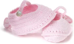 Mud Pie Baby-girls Newborn Knit Wing Baby Booties