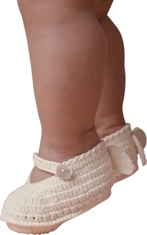 Mud Pie Baby-girls Newborn Knit Wing Baby Booties