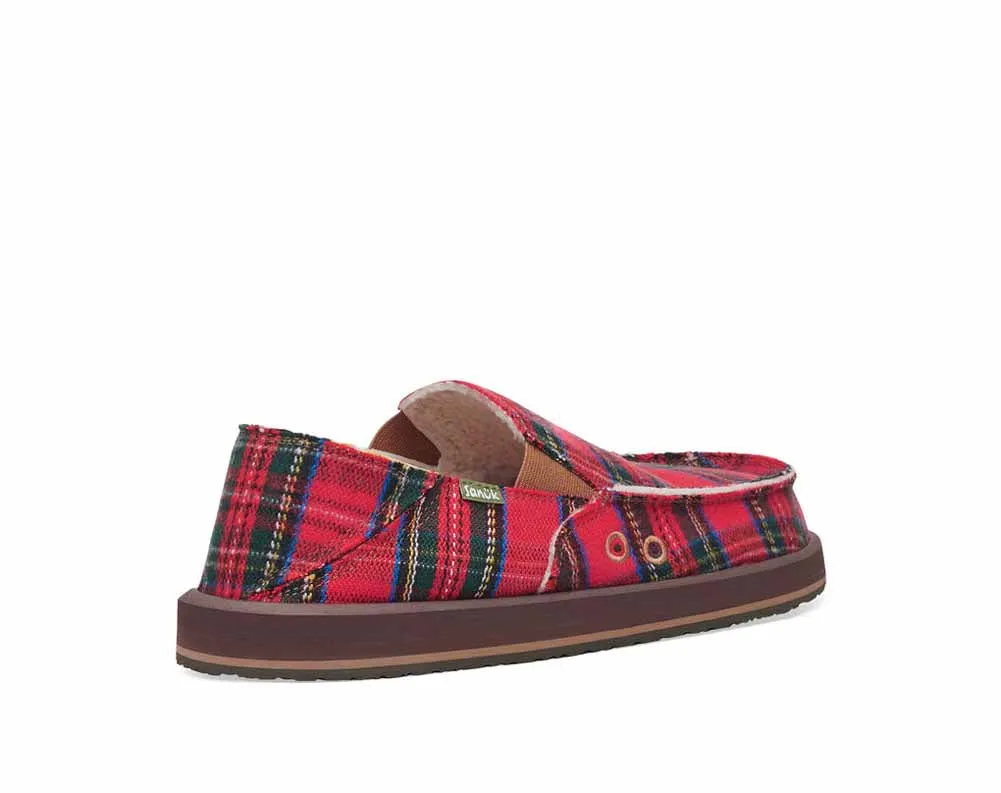 Vagabond St Plaid Chill in Red Multi by Sanuk