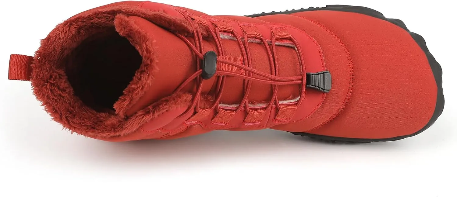 Women Barefoot Shoes Mens Minimalist Wide Toe Box Trail Runner Padded Warm Casual Hiking Cotton Shoes