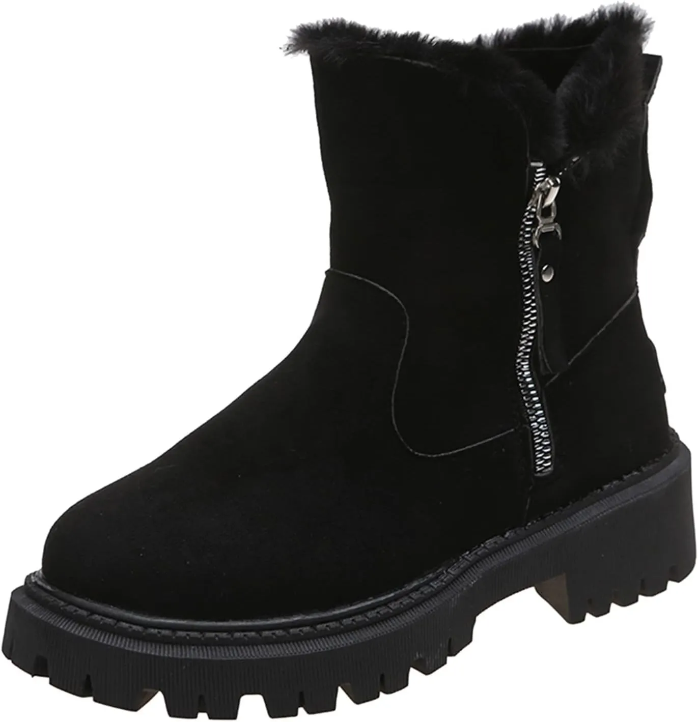 Women Snow Boots Waterproof Womens Waterproof Winter Ankle Boots Womens Wide Width Snow Boots Tall Women's Winter Ankle Booties Botas TRmicas Para Mujer Antileslisante
